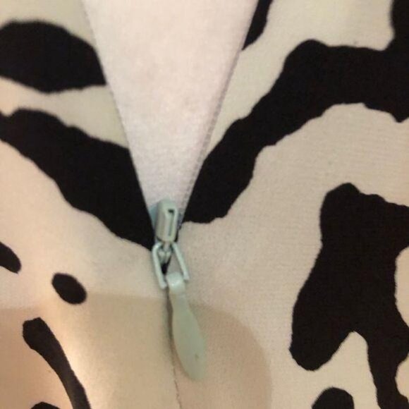 Diane Von Furstenberg DVF New Della Dress Paint Splatter Print Mint Green Black - Picture 4 of 13